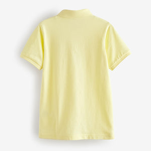 Yellow Pastel Short Sleeve Polo Shirt (3-12yrs)