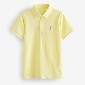 Yellow Pastel Short Sleeve Polo Shirt (3-12yrs)