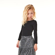 Load image into Gallery viewer, Black Long Sleeve Ribbed Top (3-12yrs)
