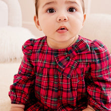 Load image into Gallery viewer, Red Baby Check Woven Dress (0mths-18mths)
