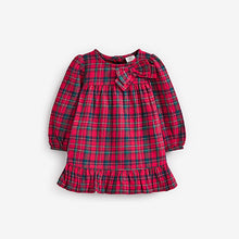 Load image into Gallery viewer, Red Baby Check Woven Dress (0mths-18mths)
