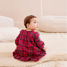 Load image into Gallery viewer, Red Baby Check Woven Dress (0mths-18mths)
