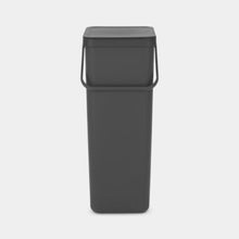 Load image into Gallery viewer, Brabantia Sort &amp; Go Recycle Bin, 40L Grey
