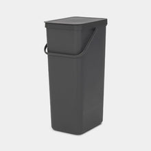 Load image into Gallery viewer, Brabantia Sort &amp; Go Recycle Bin, 40L Grey
