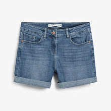Load image into Gallery viewer, Mid Blue Denim Boy Shorts
