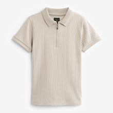 Load image into Gallery viewer, Stone Textured Short Sleeve Polo Shirt (3-12yrs)
