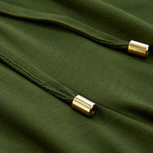 Dark Khaki Green Jersey Joggers