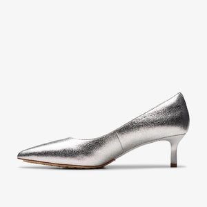 Adela Court Silver Leather