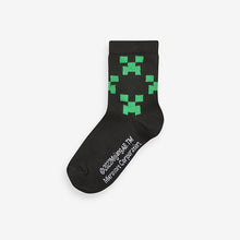 Load image into Gallery viewer, Minecraft Creeper License Character 5 Pack Cotton Rich Socks
