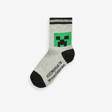 Load image into Gallery viewer, Minecraft Creeper License Character 5 Pack Cotton Rich Socks
