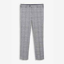 Load image into Gallery viewer, Grey Slim Fit Check Suit: Trousers with Motionflex Waistband

