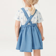 Load image into Gallery viewer, Denim Pinny Skirt Set (3mths-3-4yrs)
