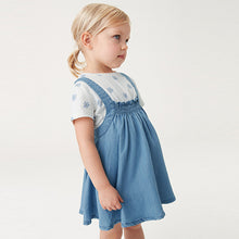 Load image into Gallery viewer, Denim Pinny Skirt Set (3mths-3-4yrs)
