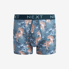 Load image into Gallery viewer, Blue/Purple Animal A-Front Boxers 4 Pack
