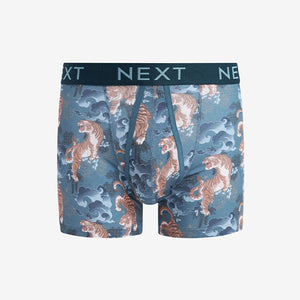 Blue/Purple Animal A-Front Boxers 4 Pack