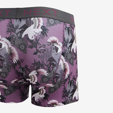 Load image into Gallery viewer, Blue/Purple Animal A-Front Boxers 4 Pack
