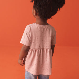 Pink Spot 100% Cotton Short Sleeve Empire T-Shirt (3mths-5-6yrs)