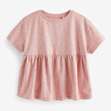 Load image into Gallery viewer, Pink Spot 100% Cotton Short Sleeve Empire T-Shirt (3mths-5-6yrs)
