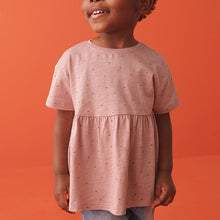 Load image into Gallery viewer, Pink Spot 100% Cotton Short Sleeve Empire T-Shirt (3mths-5-6yrs)
