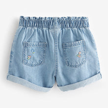 Load image into Gallery viewer, Denim Floral Embroidered Shorts (3mths-5-6yrs)
