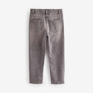 Charcoal Mom Sequin Embellished 100% Cotton Jeans (3-12yrs)