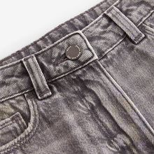 Load image into Gallery viewer, Charcoal Mom Sequin Embellished 100% Cotton Jeans (3-12yrs)
