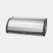 Load image into Gallery viewer, Brabantia Roll Top Bread Bin Matt Steel Fingerprint Proof
