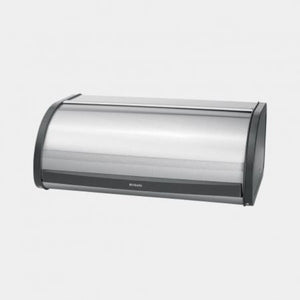 Brabantia Roll Top Bread Bin Matt Steel Fingerprint Proof