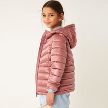 Load image into Gallery viewer, Pink Lightweight Shower Resistant Short Padded Coat (3-12yrs)
