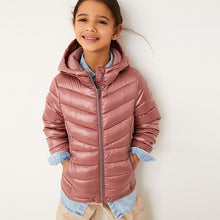 Load image into Gallery viewer, Pink Lightweight Shower Resistant Short Padded Coat (3-12yrs)
