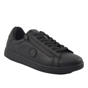 Men's Tennis Shoes Side Zip Black