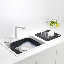 Load image into Gallery viewer, Brabantia Washing Up Bowl with Drying Tray Dark Grey
