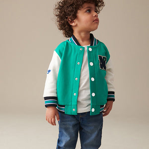 Green Letterman Jacket (3mths-5-6yrs)