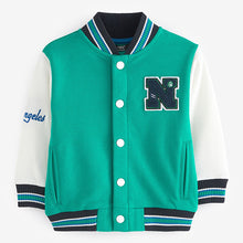 Load image into Gallery viewer, Green Letterman Jacket (3mths-5-6yrs)
