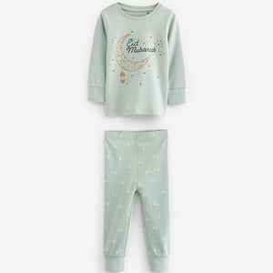 Green Snuggle Eid Pyjamas 1 Pack