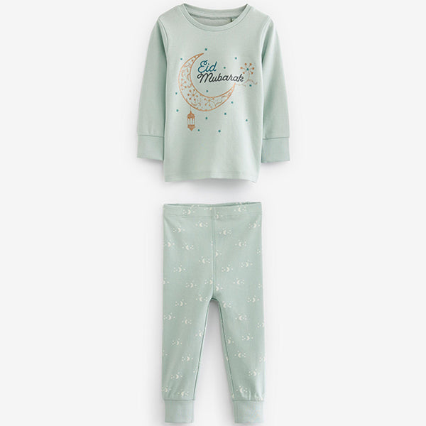 Green Snuggle Eid Pyjamas 1 Pack