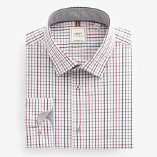 Load image into Gallery viewer, Grey/White/Gingham Regular Fit Easy Care Single Cuff Shirts 3 Pack
