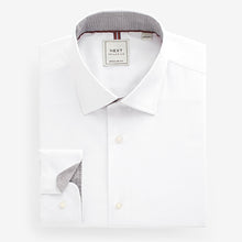 Load image into Gallery viewer, Grey/White/Gingham Regular Fit Easy Care Single Cuff Shirts 3 Pack
