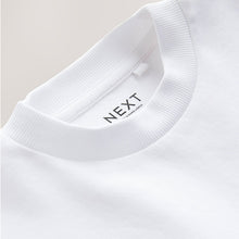 Load image into Gallery viewer, White Relaxed Fit Heavyweight T-Shirt (3-12yrs)
