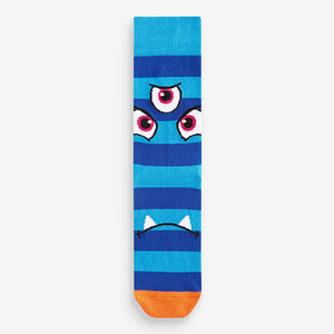 Bright Monsters Fun Pattern Socks 5 Pack