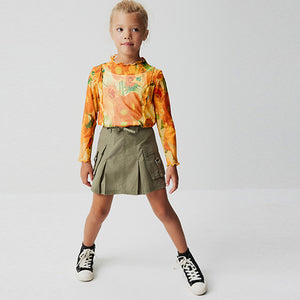 Vincent Van Gogh Yellow Sunflower APOH Long Sleeve Mesh Top (3-12yrs)