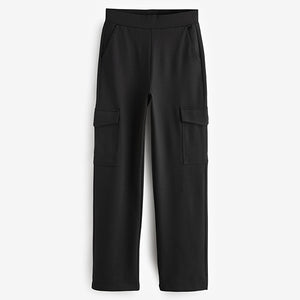 Black Ponte Utility Cargo Trousers