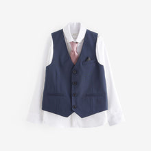 Load image into Gallery viewer, Navy Blue Waistcoat Set (3-12yrs)
