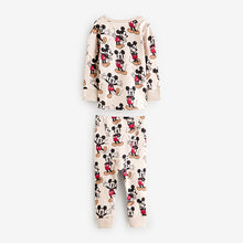 Load image into Gallery viewer, Blue/Ecru Mickey Mouse Snuggle Pyjamas 3 Pack (12mths-7yrs)
