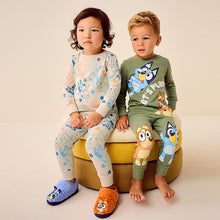 Load image into Gallery viewer, Khaki/Cream Bluey Snuggle Pyjamas 2 Pack

