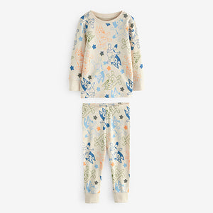 Khaki/Cream Bluey Snuggle Pyjamas 2 Pack