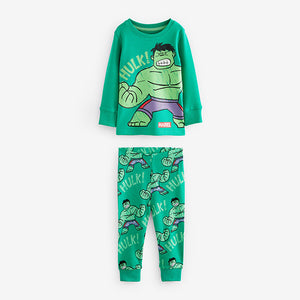 Marvel Red/Green/Blue Snuggle Pyjamas 3 Pack (9mths-6yrs)