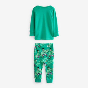 Marvel Red/Green/Blue Snuggle Pyjamas 3 Pack (9mths-6yrs)