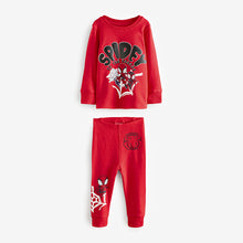 Load image into Gallery viewer, Spidey and Friends Red/Ecru Cream 2 Pack Snuggle Pyjamas (12mths-6yrs)
