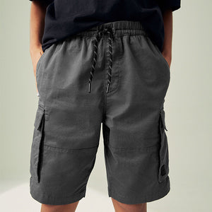 Charcoal Grey Single Cargo Shorts (3-12yrs)
